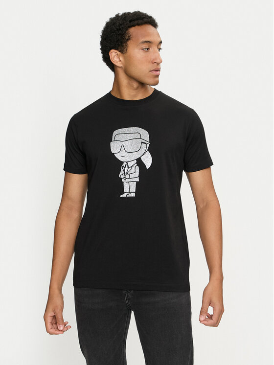 KARL LAGERFELD T-shirt 755066 544242 Nero Regular Fit, taglia : S