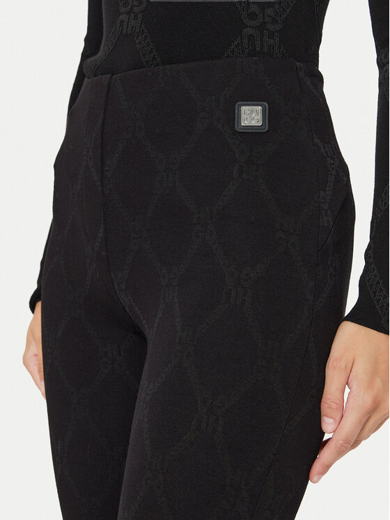 HUGO Hugo Medžiaginės kelnės Nalentine 50517151 Juoda Slim Fit