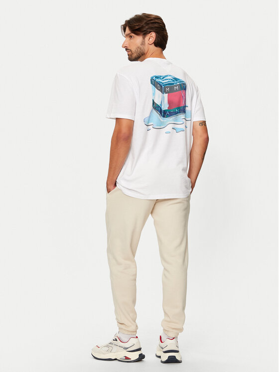 Tommy Jeans Tommy Jeans T-krekls Fun Novelty DM0DM19686 Balts Regular Fit