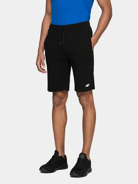 4F 4F Szorty 4FWSS25TSHOM0816-20S Czarny Regular Fit