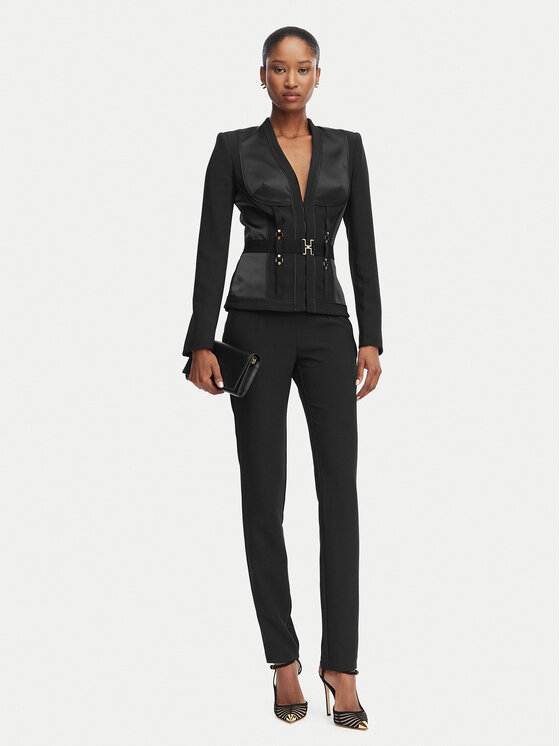 Elisabetta Franchi Elisabetta Franchi Παντελόνι υφασμάτινο PA-180-62E2-V450 Μαύρο Slim Fit