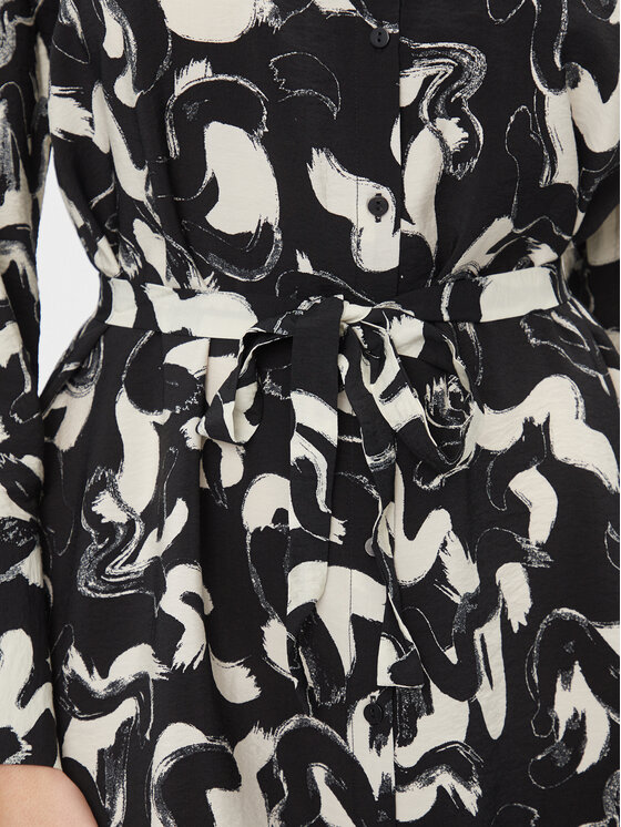 Vila Vila Vestito chemisier 14088840 Nero Regular Fit
