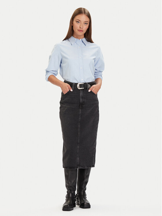Levi's® Levi's® Fustă de blugi 001VH-0004 Negru Regular Fit
