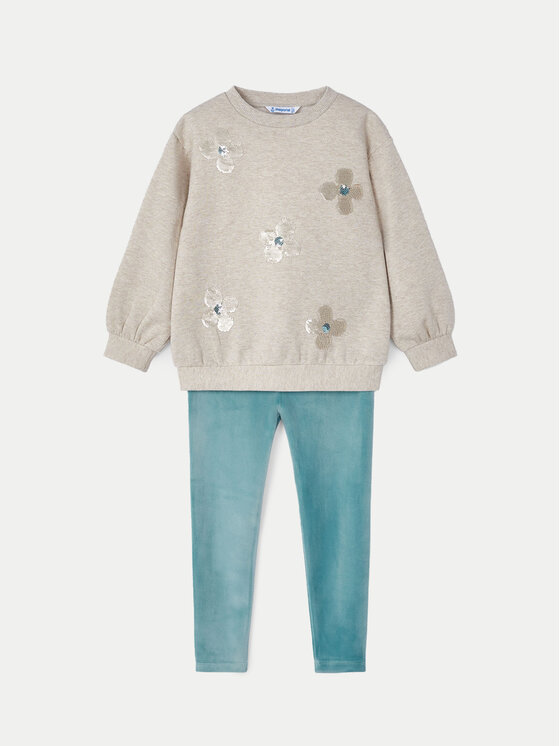 Mayoral Mayoral Set Sweatshirt und Leggings 4706 Grün Regular Fit