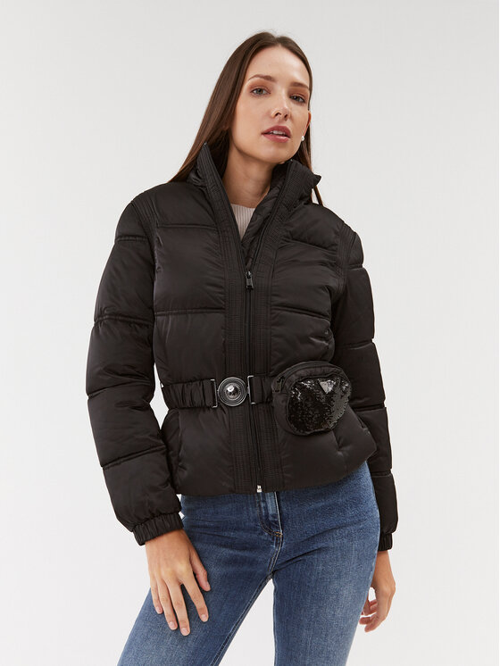 Guess Giubbotto invernale Lucia W3BL19 WEX12 Nero Regular Fit, taglia : S
