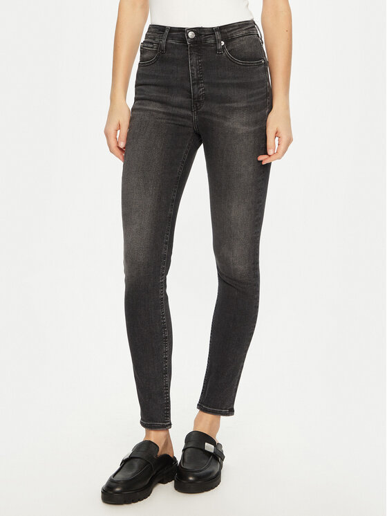 Damskie Jeansy Calvin Klein Jeans, Rozmiar 27/32, Czarne, J20J224493