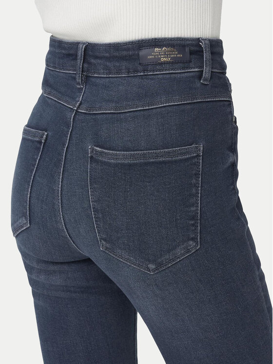 ONLY ONLY Blugi Mila 15231285 Bleumarin Skinny Fit