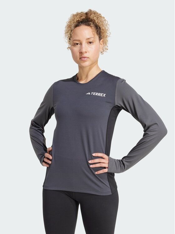 adidas adidas Koszulka techniczna Multi Synthetic Base Layer Szary Regular Fit