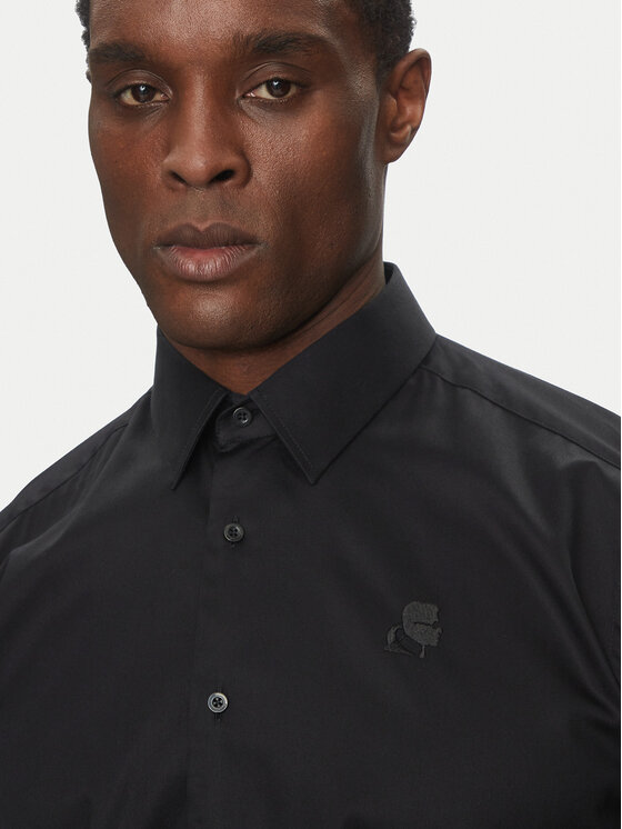 KARL LAGERFELD KARL LAGERFELD Сорочка 605038 552602 Чорний Modern Fit