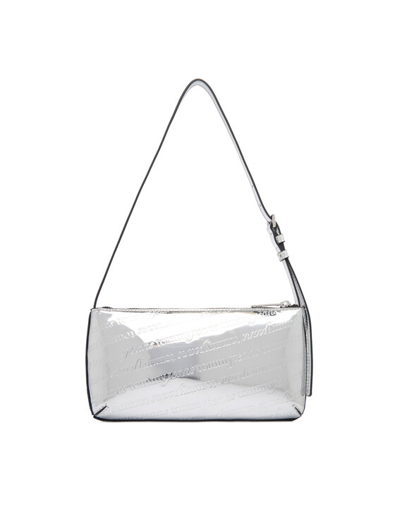 Tommy Jeans Tommy Jeans Torebka Tjw Must Metallic Shoulder Bag AW0AW18009 Srebrny