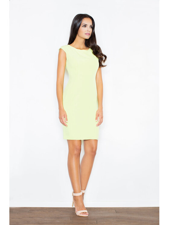FIGL FIGL Sukienka M378 Zielony Regular Fit