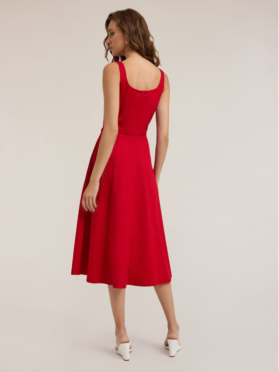 Motivi Motivi Vestito da giorno 7550Q103309N016 Rosso Flared Fit