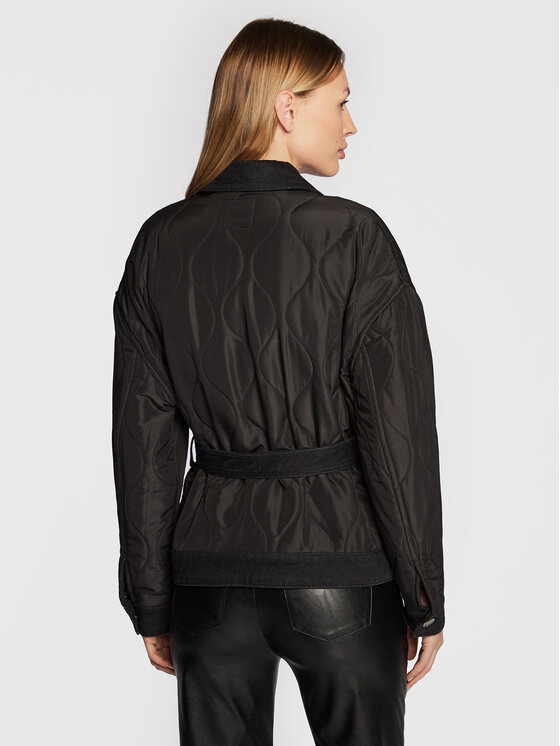 PINKO PINKO Kevad-sügis jope Crocchio 1J110W A0A2 Must Regular Fit