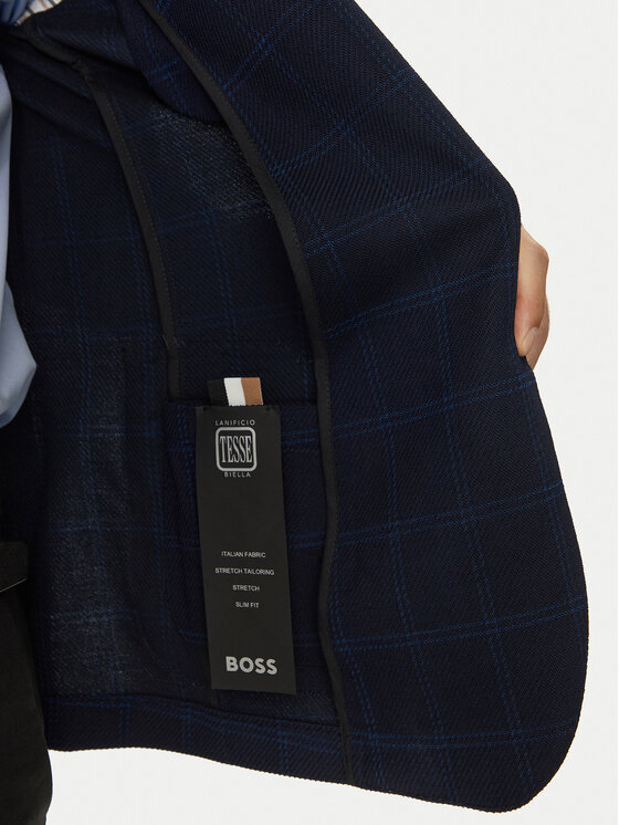 BOSS Boss Marynarka C-Hanry-233 50521630 Granatowy Slim Fit