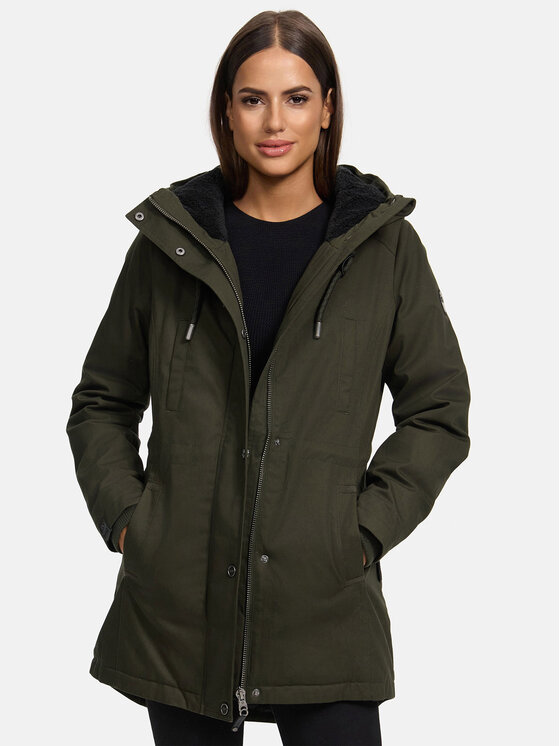 Navahoo Navahoo Kurtka zimowa Winterfunke Zielony Regular Fit