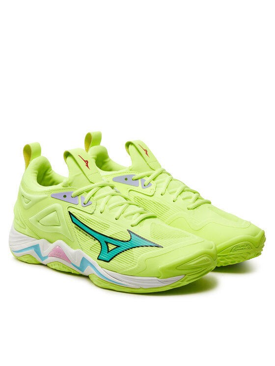 Mizuno Mizuno Batai uždaroms aikštelėms Wave Momentum 3 V1GA231286 Žalia