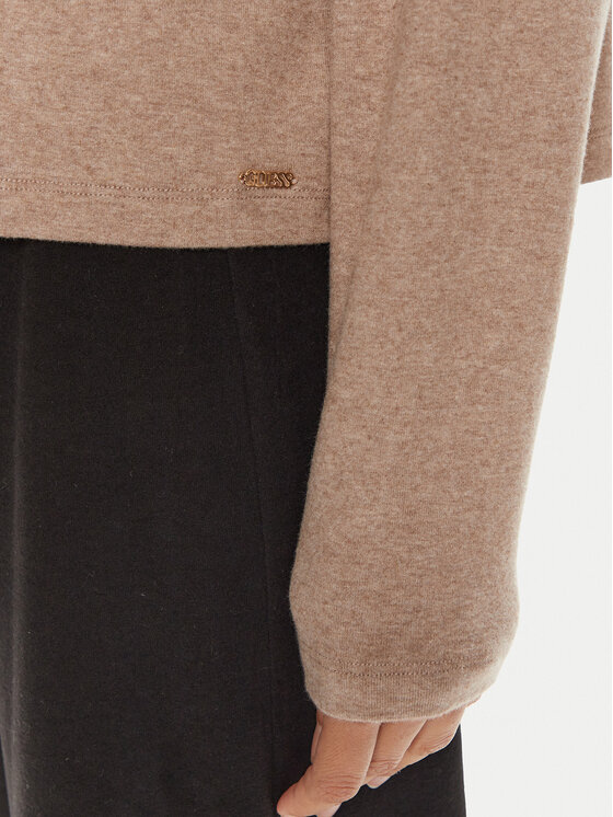 Guess Guess Blúzka O4BP01 KCHZ2 Hnedá Regular Fit