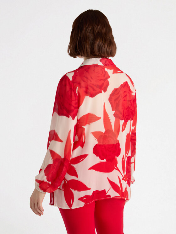 Fiorella Rubino Fiorella Rubino Blusa 2846T102367N0R6 Rosso Over Fit