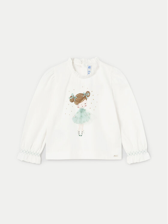 Mayoral Mayoral Bluse 2048 Écru Regular Fit