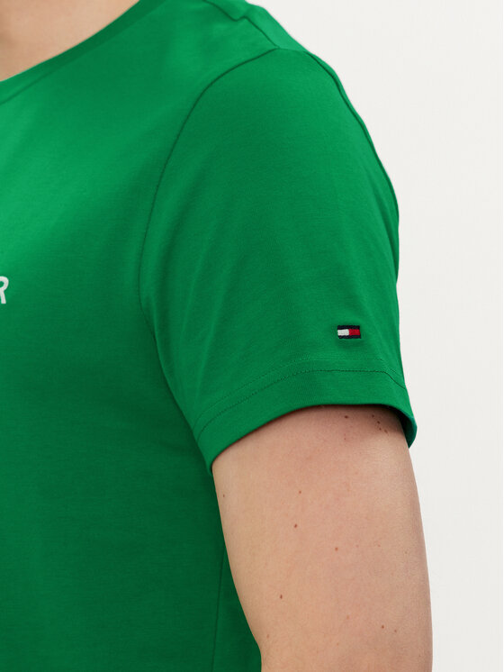 Tommy Hilfiger Tommy Hilfiger Тишърт Logo MW0MW11797 Зелен Regular Fit