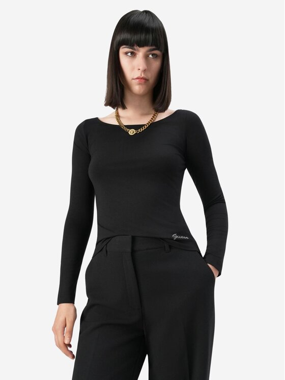 Guess Guess Pantaloni JOANDRA PERFECT PANT Nero Regular Fit