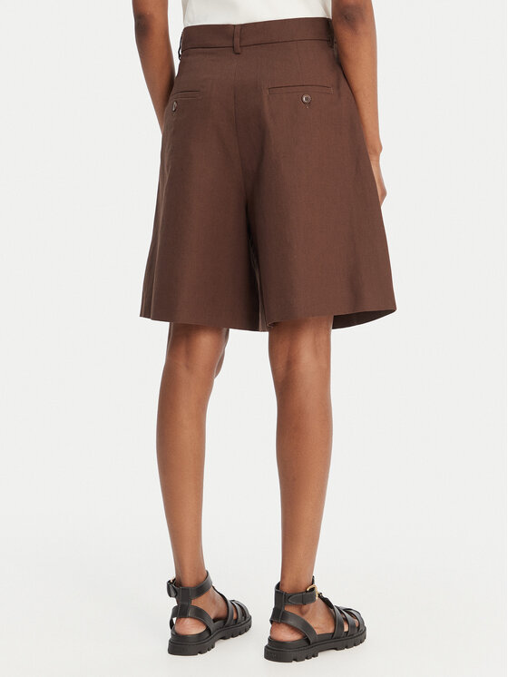 Weekend Max Mara Weekend Max Mara Bermudy Ecuba 2615141022 Brązowy Loose Fit