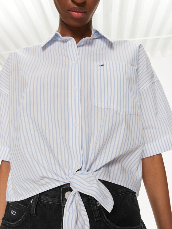 Tommy Jeans Tommy Jeans Košile DW0DW17809 Světle modrá Relaxed Fit