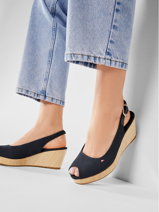 iconic elba slingback wedge