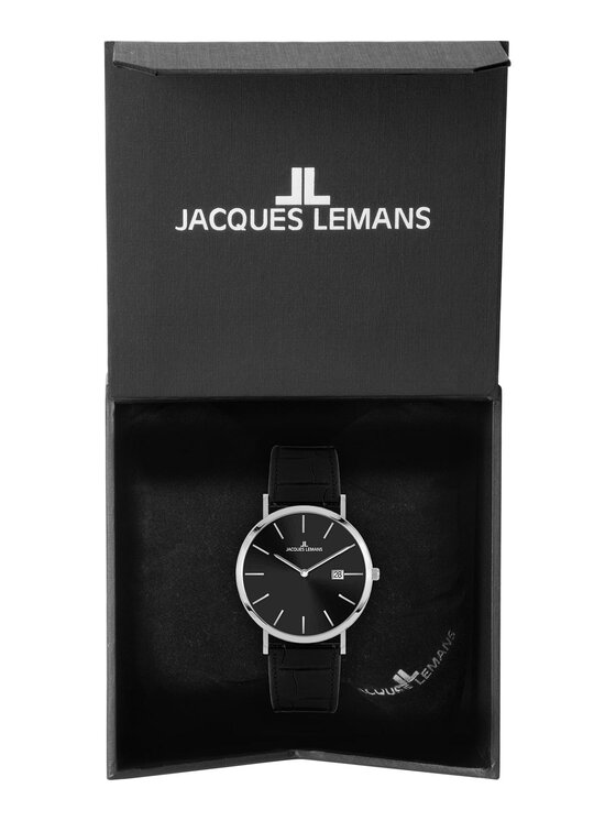Jacques Lemans Jacques Lemans Zegarek 1-2171.2A Czarny