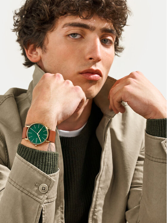 Skagen Skagen Hodinky SKW6927 Hnědá