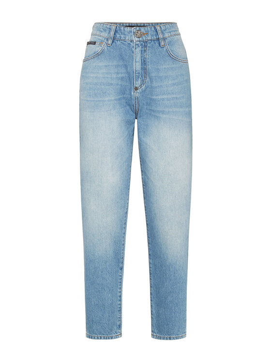 PHILIPP PLEIN PHILIPP PLEIN Jeansy 21705 Niebieski jasny Mom Fit