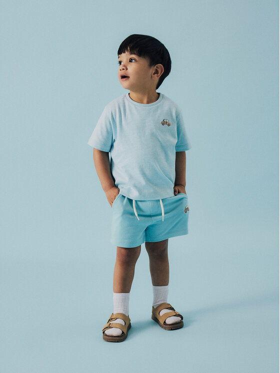 NAME IT NAME IT Pantaloni scurți sport Fritzo 13238144 Albastru celest Regular Fit