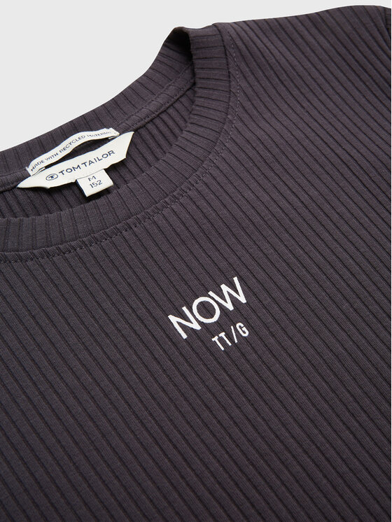 Tom Tailor Tom Tailor Μπλουζάκι 1033901 Γκρι Regular Fit