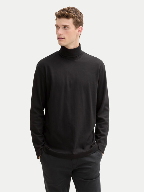 Rollkragenpullover Tom Tailor, Größe M Schwarz 1043993