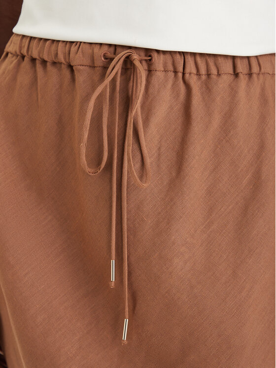 Marella Marella Maksiseelik Gamba 2613101094 Pruun Regular Fit