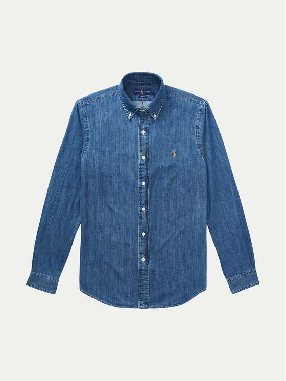 Polo Ralph Lauren Polo Ralph Lauren Сорочка Core Replen 710548539 синій Slim Fit