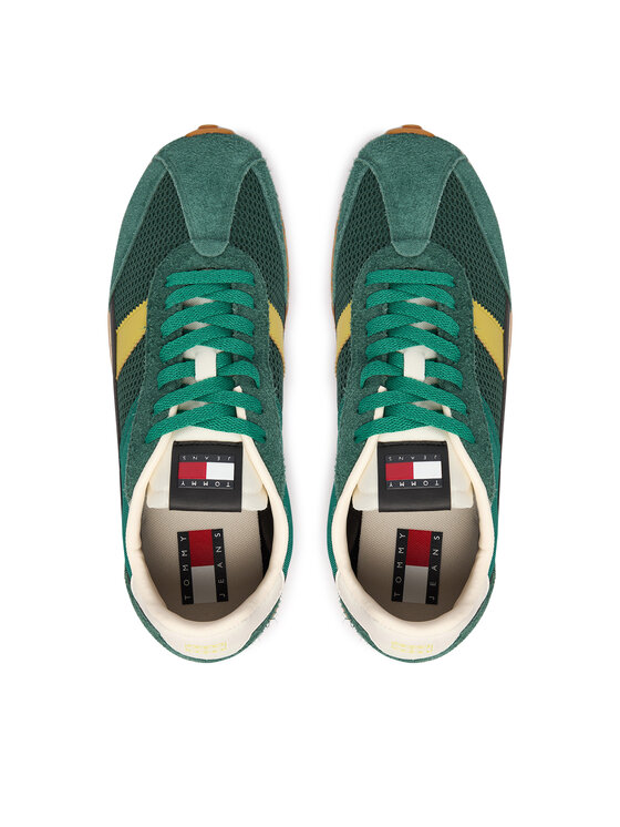 Tommy Jeans Tommy Jeans Sportcipők Retro Runner Archive Open Mesh EM0EM01715 Zöld