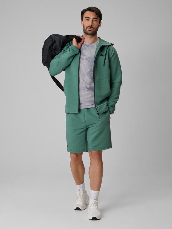 4F 4F Szorty sportowe NO LIMITS Zielony Regular Fit