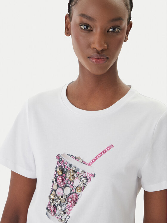 Liu Jo Liu Jo T-Shirt WA6237 JS923 Bílá Regular Fit