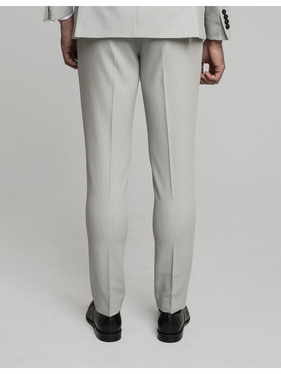 Borgio Borgio Spodnie garniturowe pimonte Szary Slim Fit