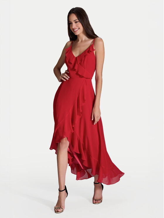 Swing Swing Kokteiļkleita 5AI16200 Sarkans Regular Fit
