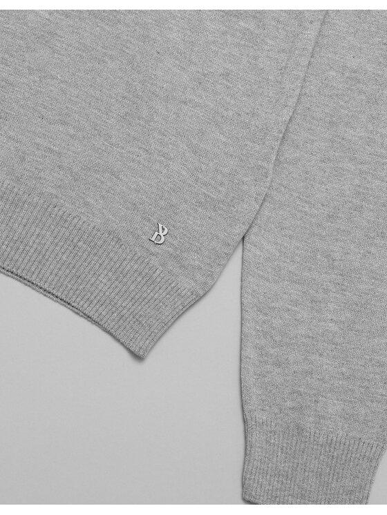Borgio Borgio Sweter grotte Szary Classic Fit