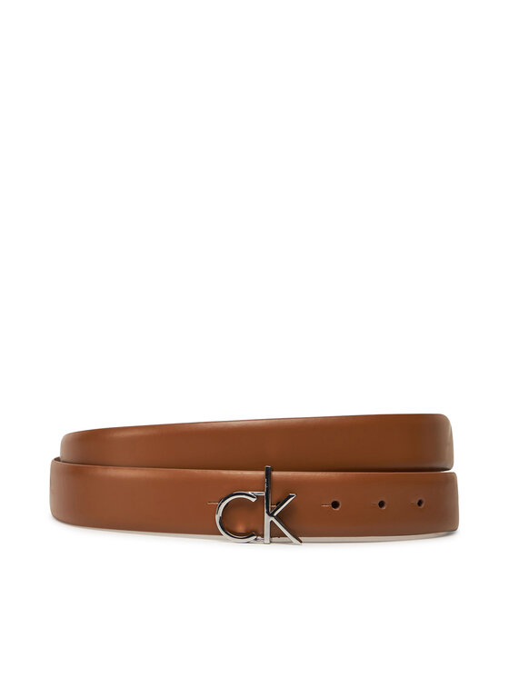 Calvin Klein Dámsky opasok Ck Buckle Belt 3.0_Smooth K60K613156 Hnedá