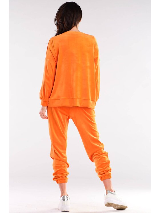 Awama Awama Bluza A410 Pomarańczowy Basic Fit
