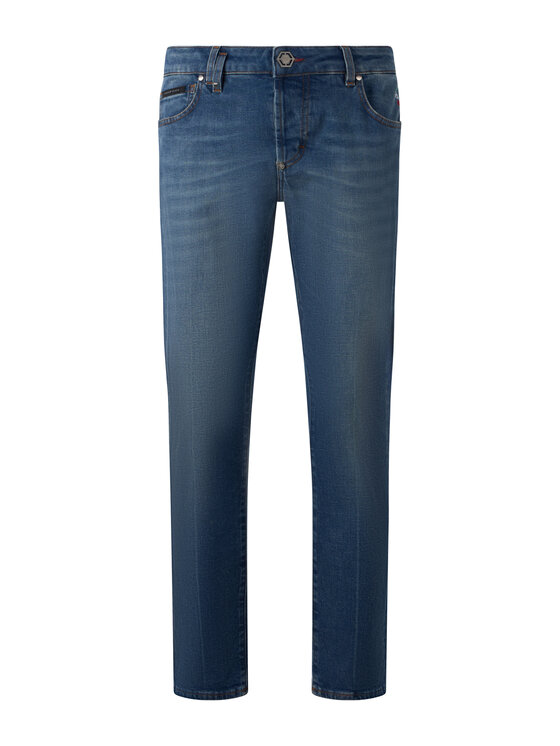 PHILIPP PLEIN PHILIPP PLEIN Džínsy 31243 Modrá Skinny Fit