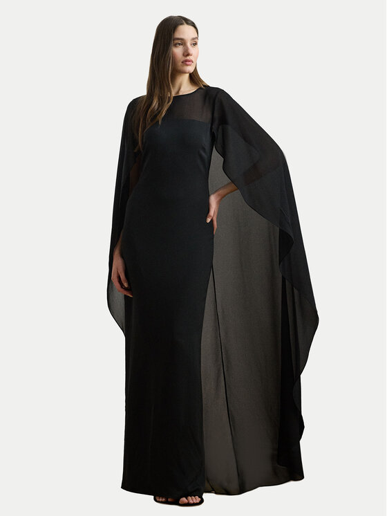 LAUREN RALPH LAUREN LAUREN RALPH LAUREN Estélyi ruha 253951606001 Fekete Slim Fit