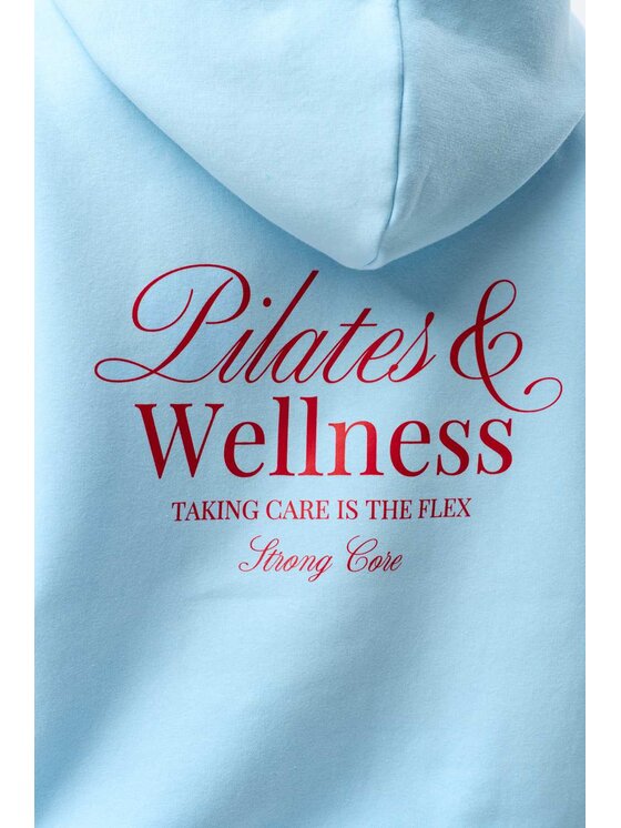 NAOKO NAOKO Bluza Flexy Pilates Niebieski jasny Loose Fit