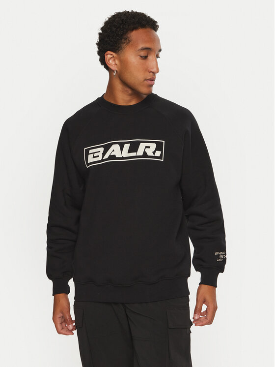 BALR. BALR. Majica dugih rukava B1262.1085.102 Crna Box Fit