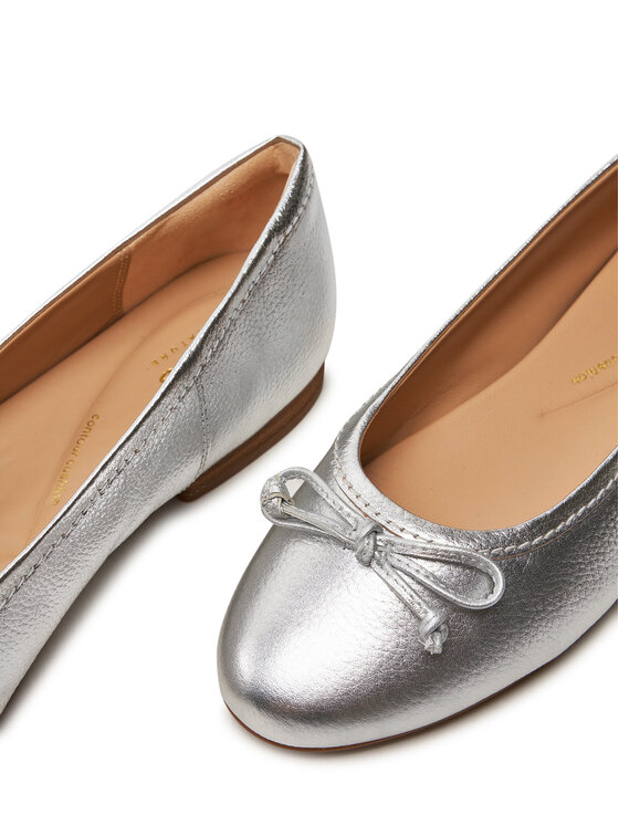 Clarks Clarks Baleriny Fawna Lily 26176380 Srebrny