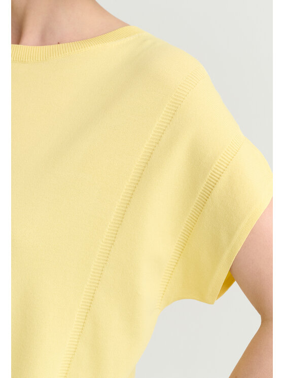 TATUUM TATUUM Bluzka SOLONI Żółty Classic Fit